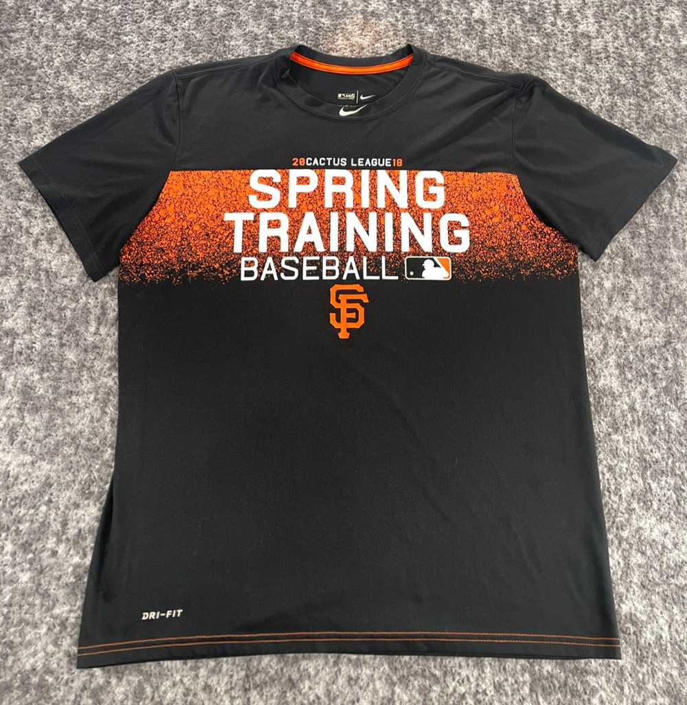 San Francisco Giants T Shirt Mens L Cactus League Spring Training MLB Nike Black